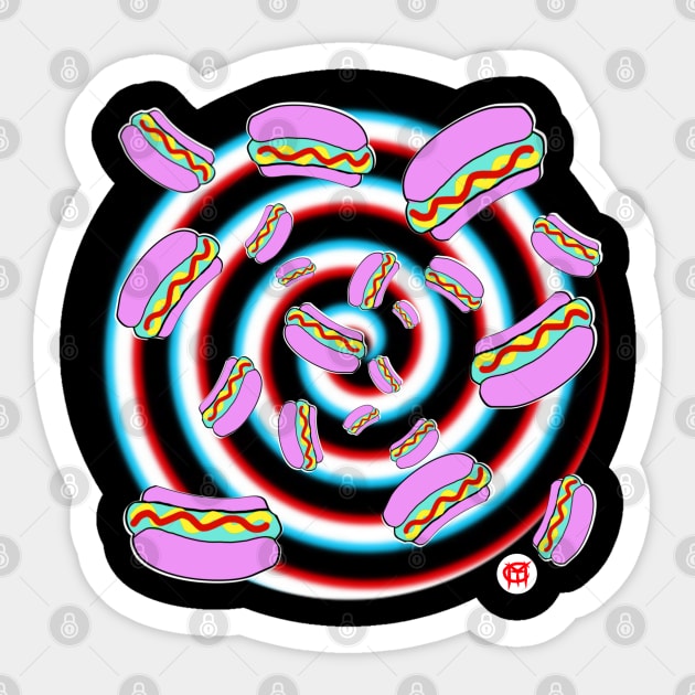 Hypnotic dogs Sticker by yannichingaz@gmail.com